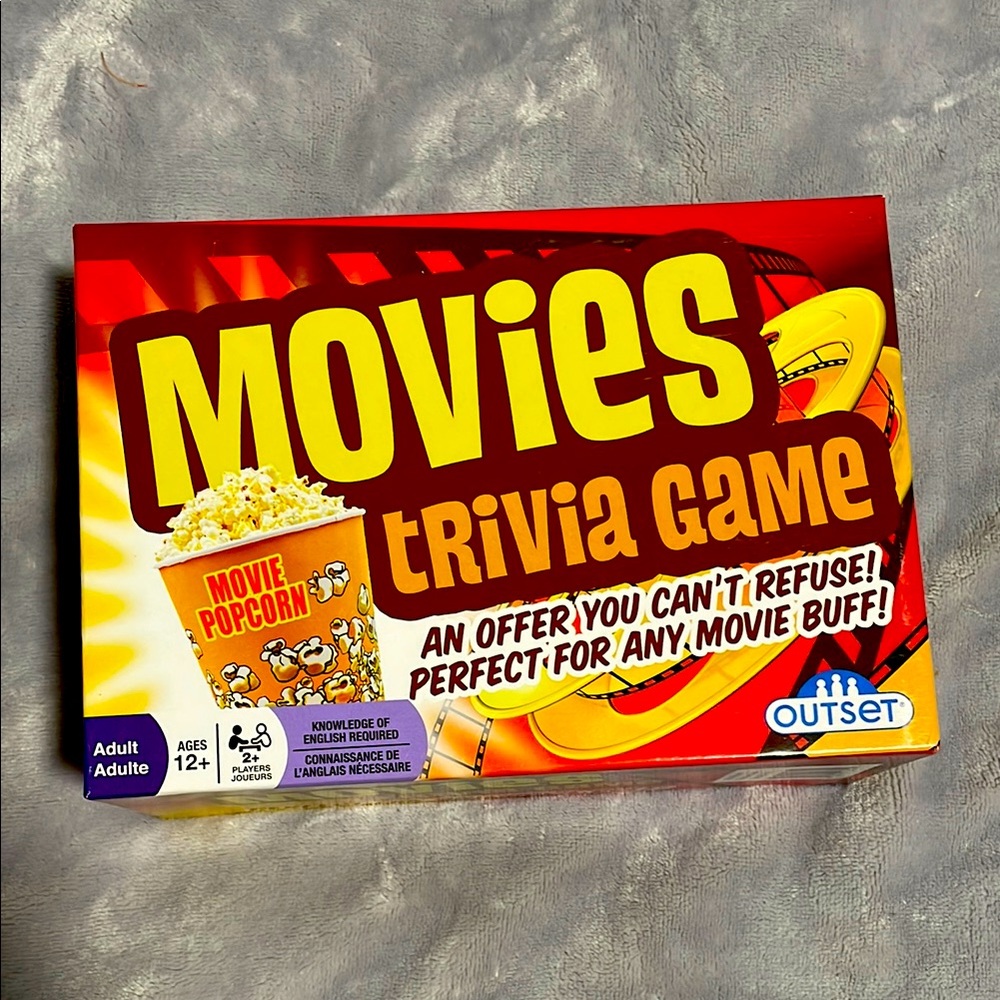 Brand new never used Movies trivia game